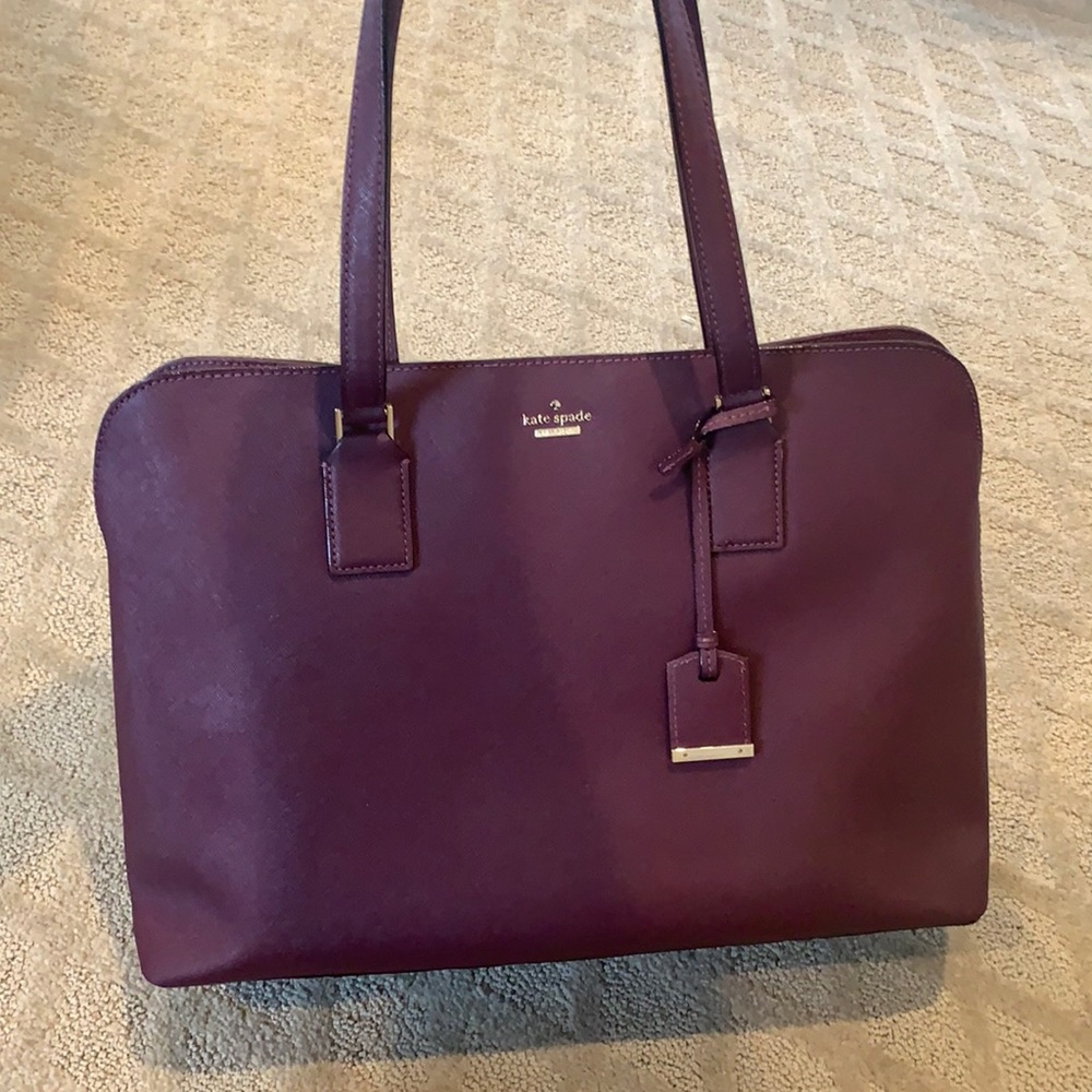 Kate spade ♠️ plum purse with laptop case